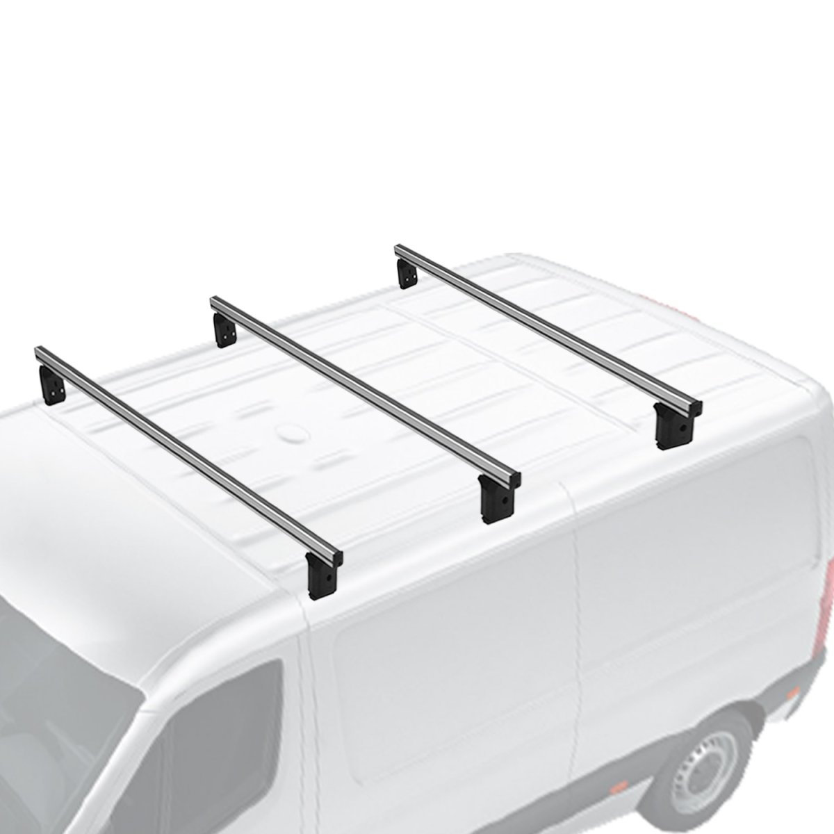 Ford Transit Roof Rack Cross Bars - Omac - Professional 3Pcs - Gray - '15-'24